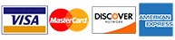 We gladly accept Visa, Mastercard, Discover and American Express